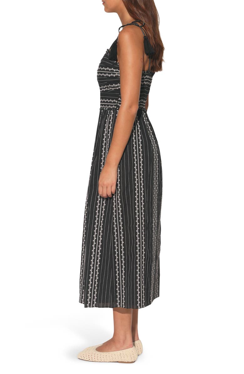 Walter Baker Carrie Tie Strap Embroidered Cotton Sundress, Alternate, color, Bonita Embroidery