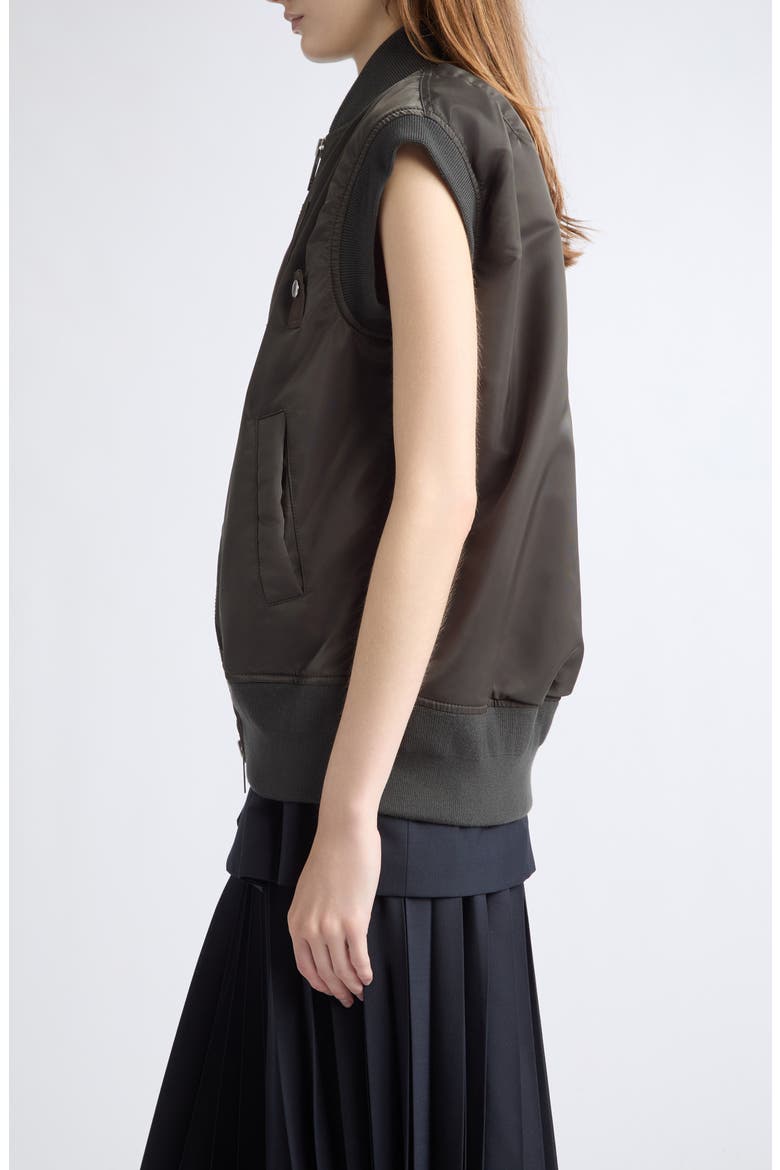 Nylon Twill & Suiting Vest, Alternate, color, NAVY/ DARK KHAKI