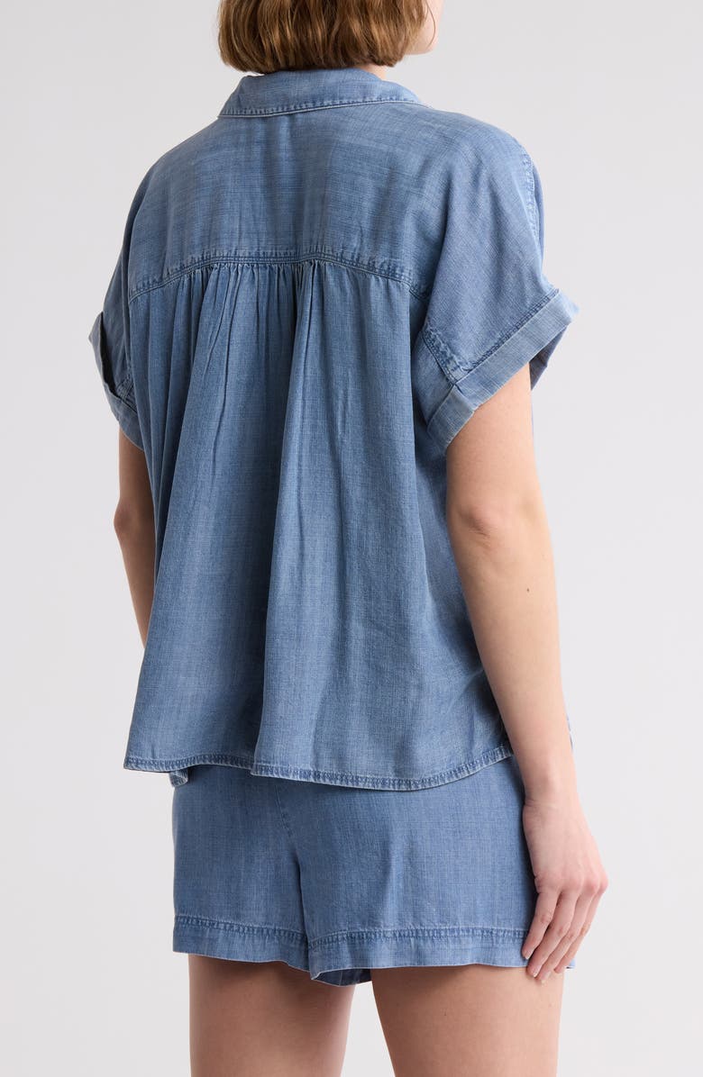 Splendid Katie Short Sleeve Button-Up Shirt, Alternate, color,