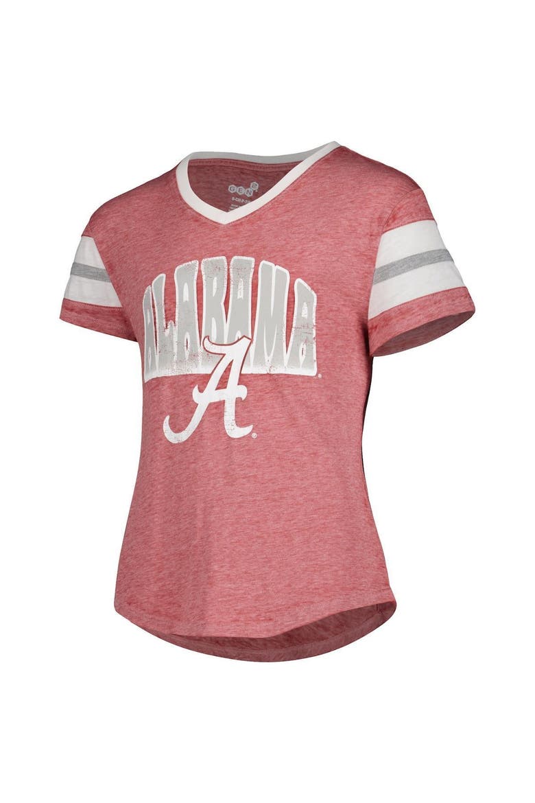Youth Crimson Alabama Crimson Tide Catch The Wave V-Neck T-Shirt, Alternate, color, Crimson
