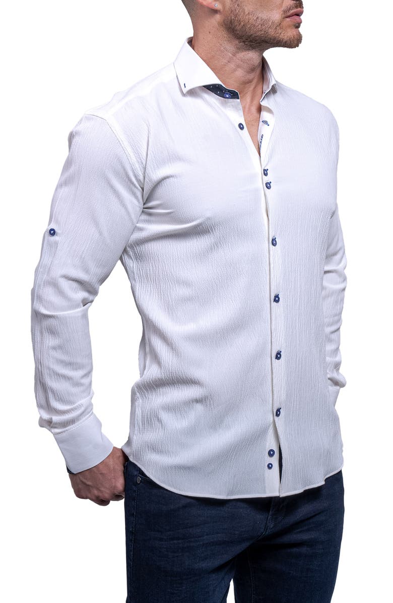 Maceoo Einstein Resistance0156 White Button-Up Shirt, Alternate, color, 