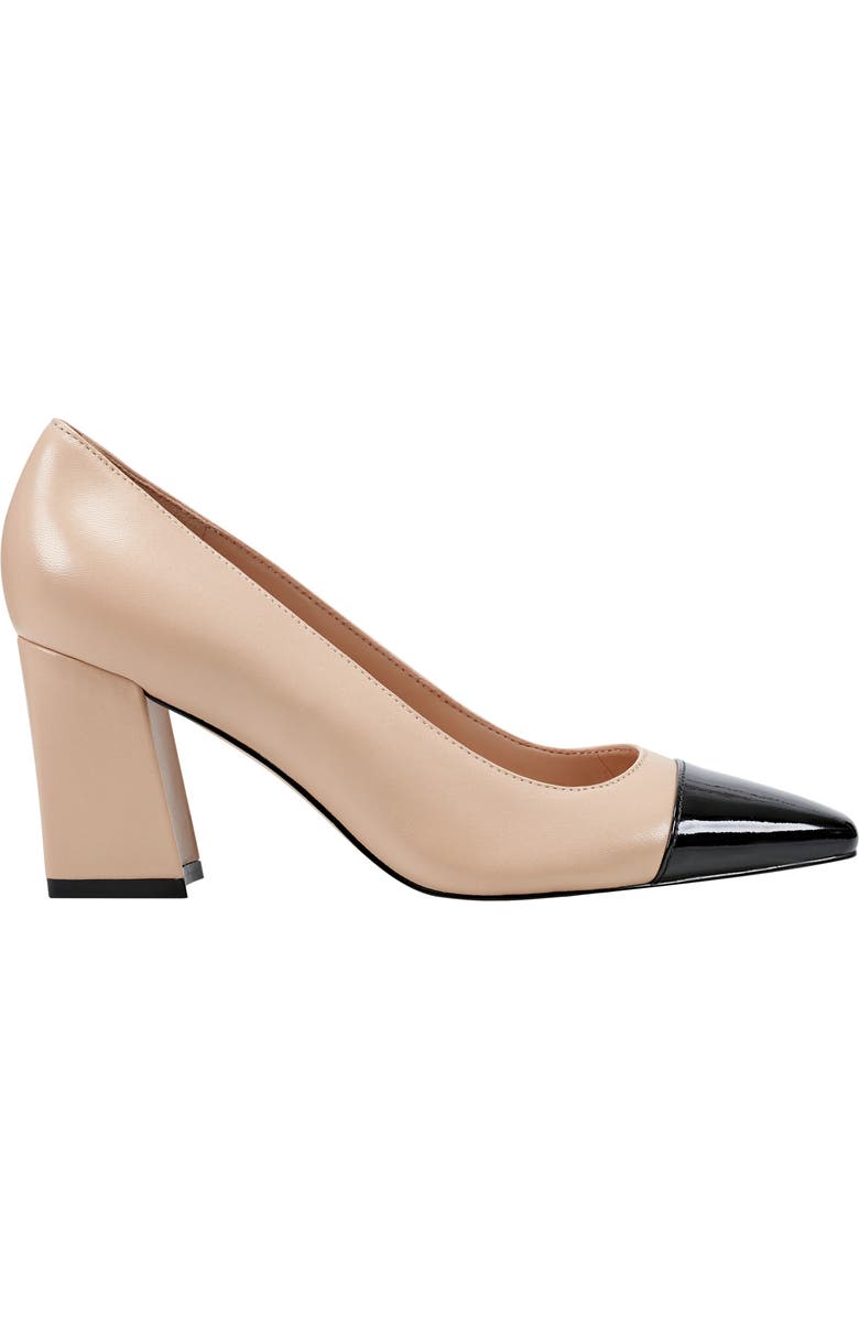 Marc Fisher LTD Vernie Block Heel Pump, Alternate, color, Natural
