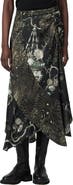 AllSaints Arleen Print Midi Skirt
