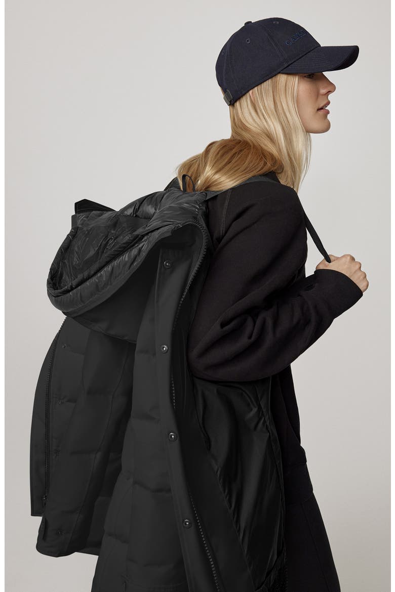 Shelburne 625 Fill Power Down Parka, Alternate, color, BLACK