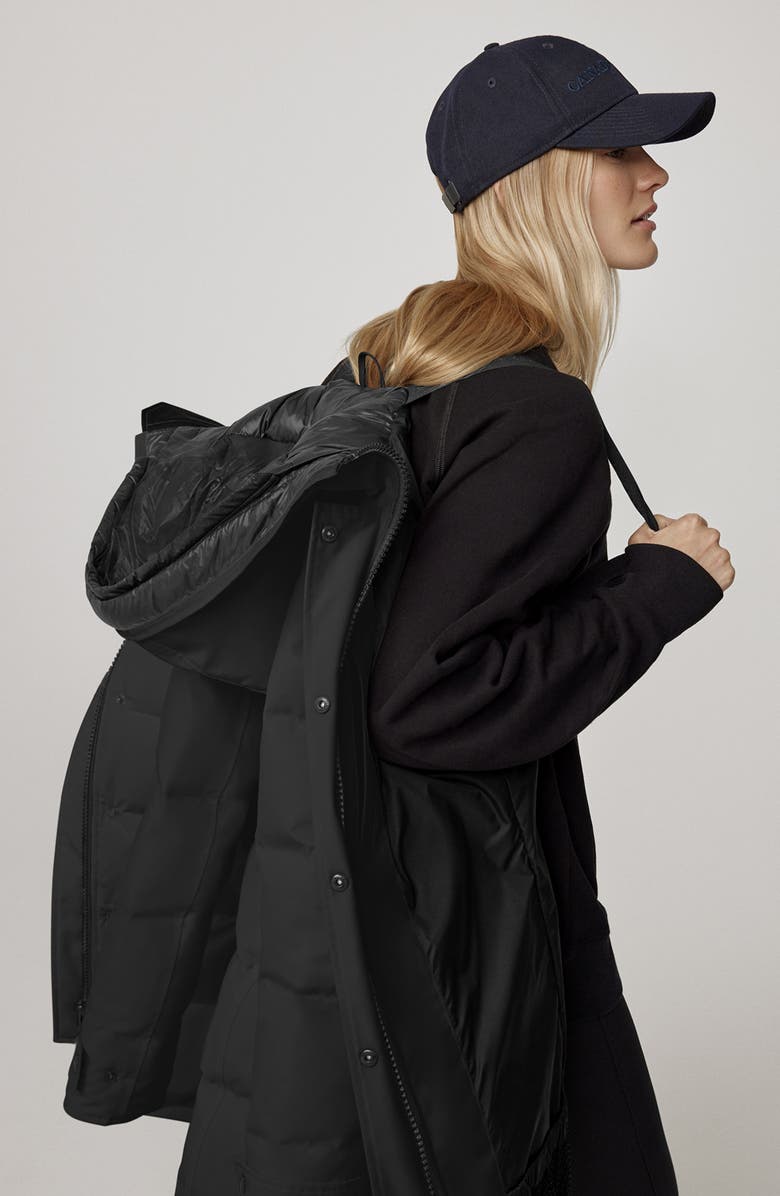 Canada Goose Shelburne Water Resistant 625 Fill Power Down Parka, Alternate, color, Black