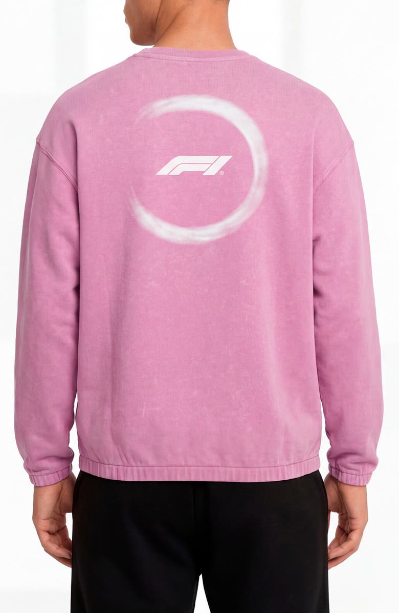 PUMA Formula 1<sup>®</sup> Sportswear Graphic Sweatshirt, Alternate, color, Mauve Pop
