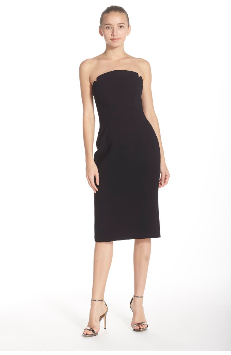Jill Jill Stuart Strapless Midi Dress, Alternate, color, 