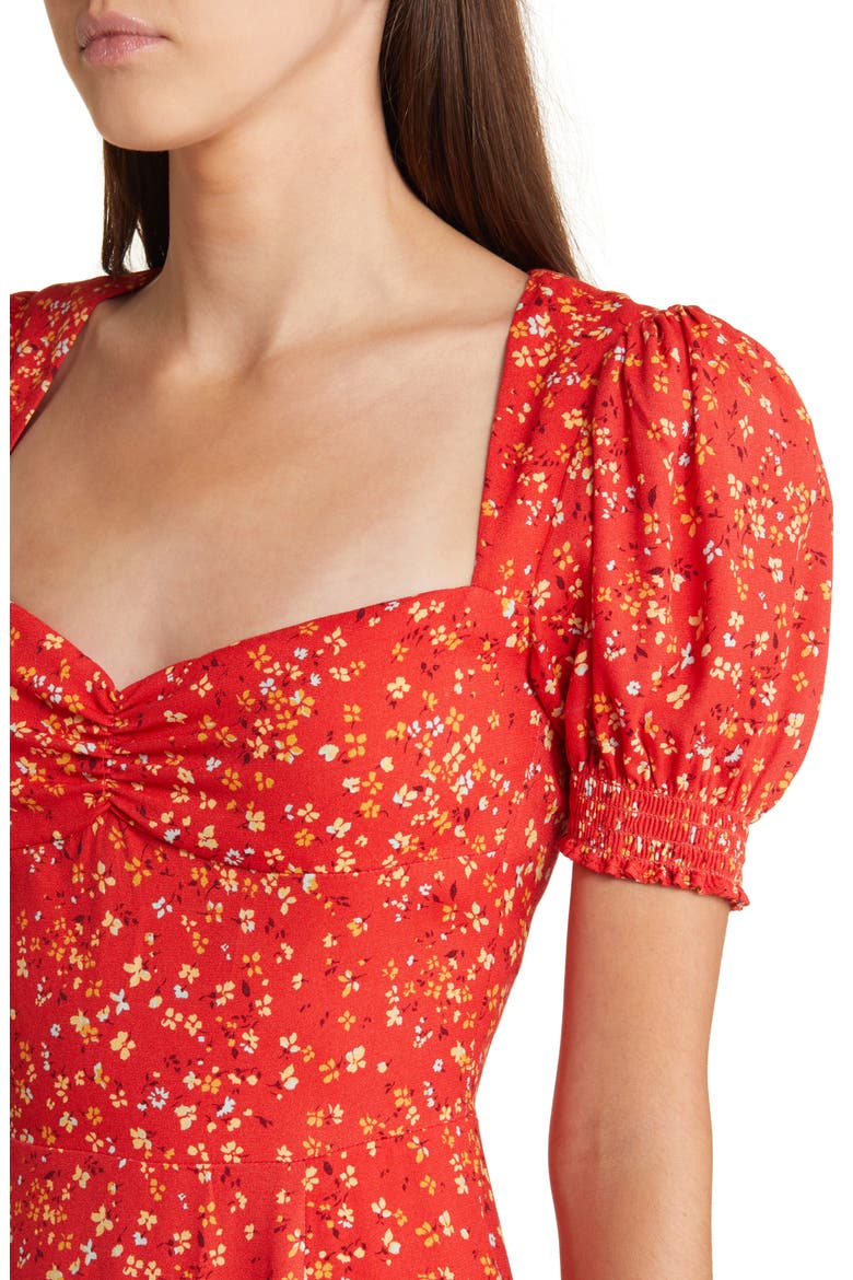 Lacey Smocked Sleeve Dress, Alternate, color, BAILA