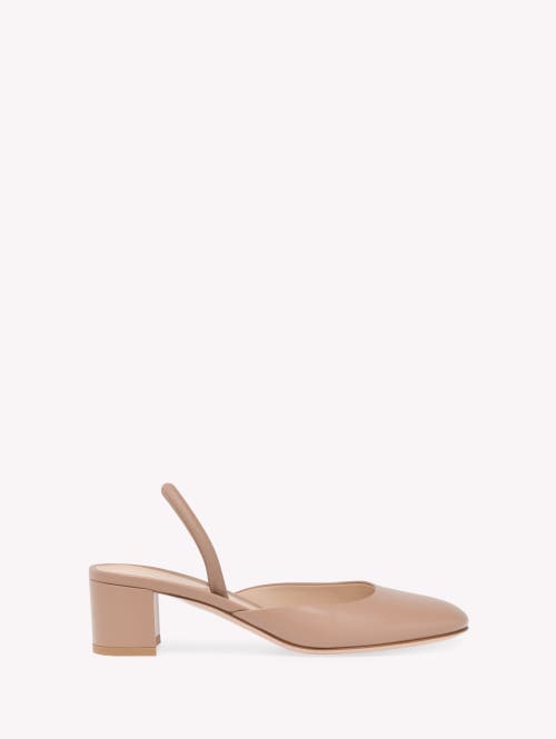 Gianvito Rossi Leather Tivoli Mules 55 In Pink