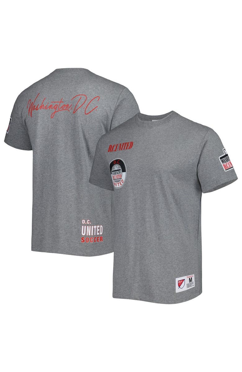 Mitchell & Ness Men Mitchell & Ness Gray D.C. United City Tee, Main, color, Gray