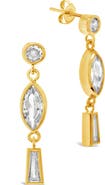 Sterling Forever Suvi CZ Drop Earrings