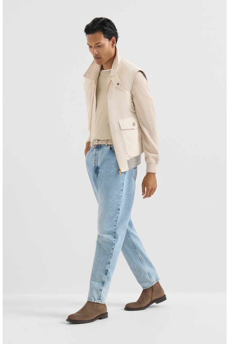 Cashmere sweatshirt-style sweater, Alternate, color, Sand