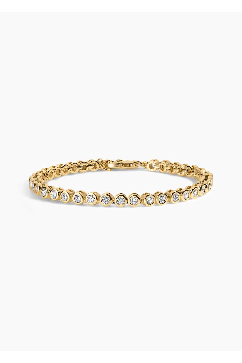 Mini Jewel Bezel Tennis Bracelet, Main, color, Gold