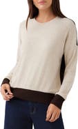 Karen Kane Ribbed Colorblock Crewneck Top