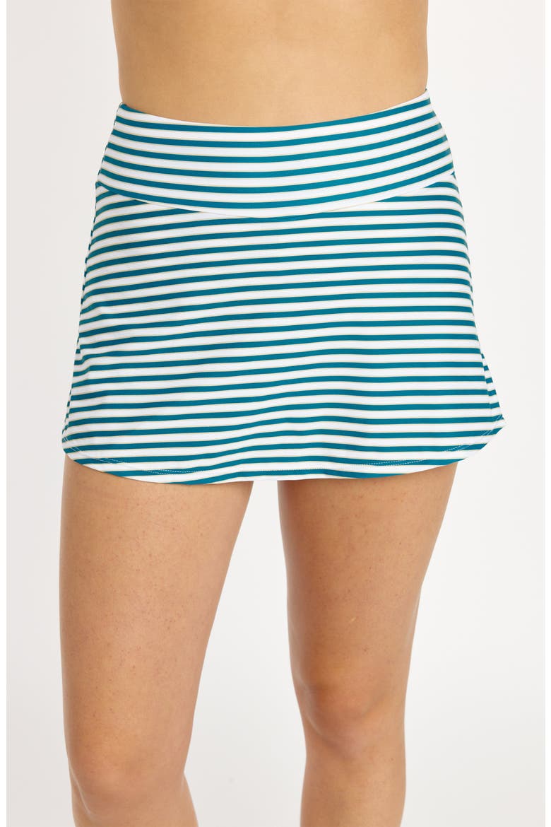 Short Swim Skort With Shorts, Main, color, Dark Jade Bay