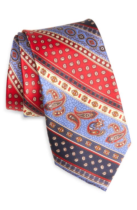Paisley Print Tie