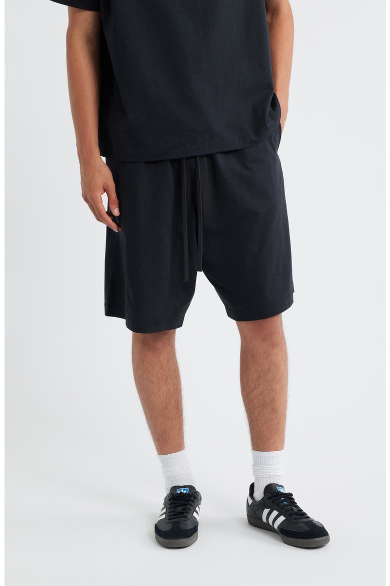 Jersey Basketball Sweat Shorts, Main, color, JET BLACK