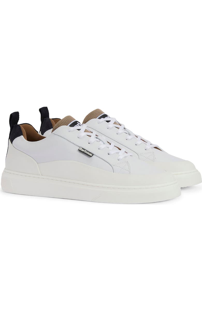 Barbour Stannington Trainer Sneaker, Alternate, color, White/ Navy/ Trench