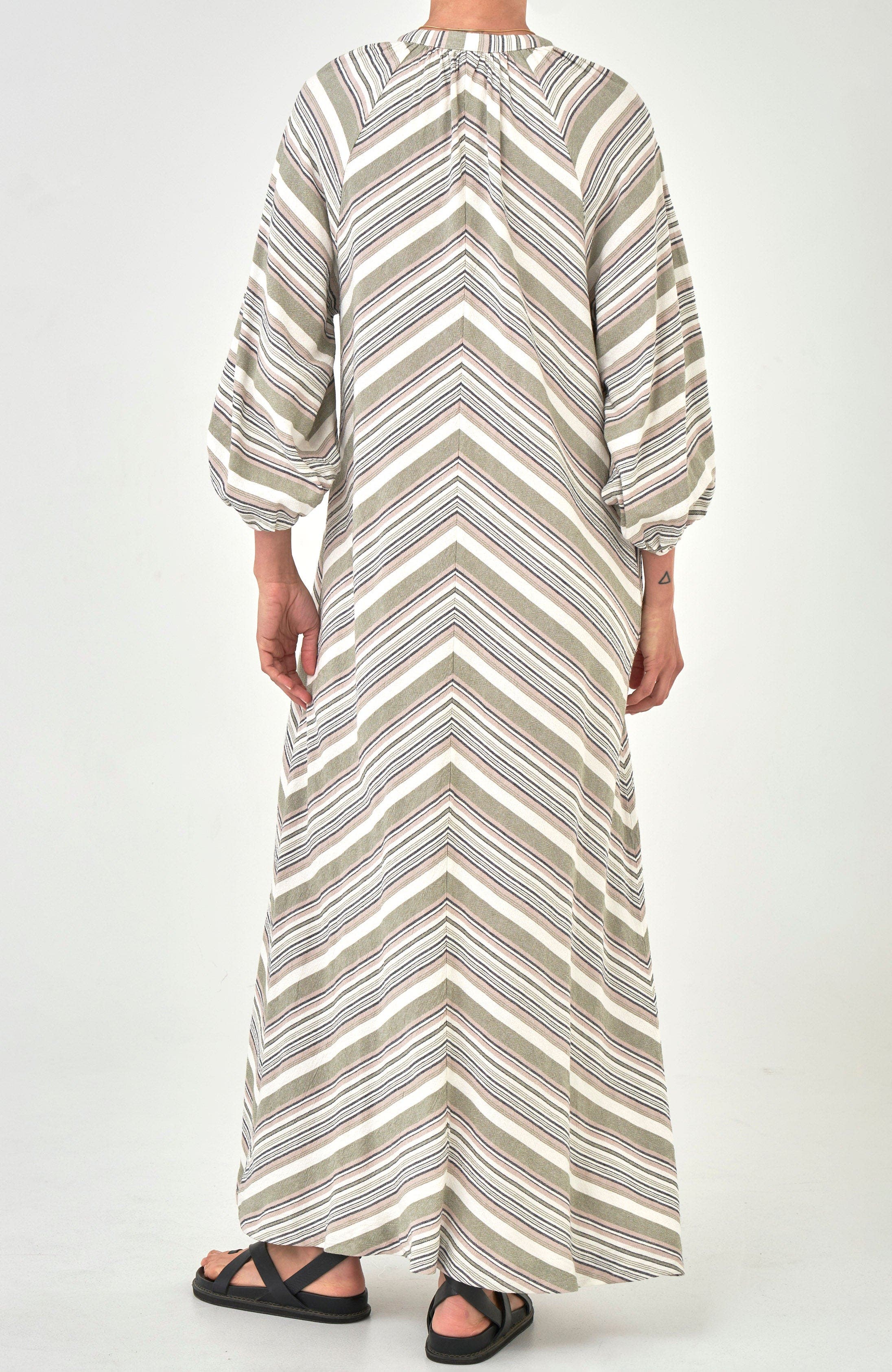 Striped Maxi Dress - image 4