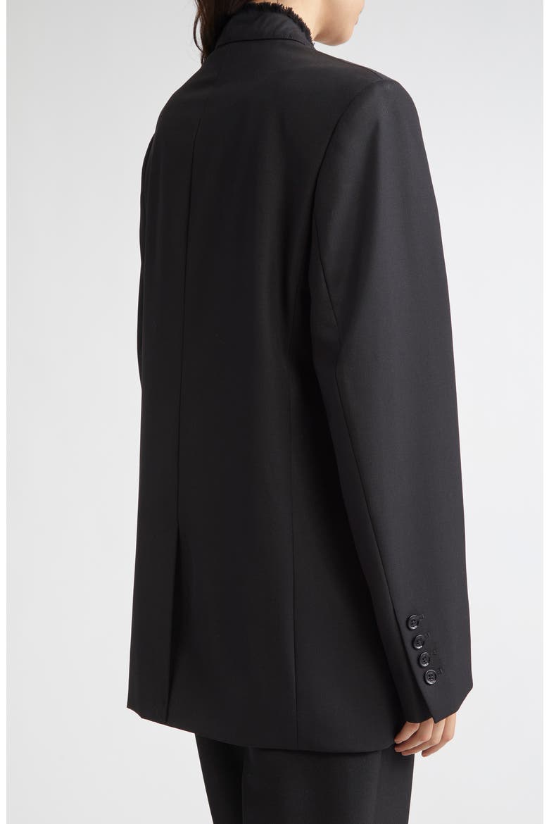 Raw Lapel Blazer, Alternate, color, BLACK
