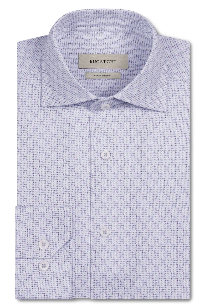 Devon OoohCotton® Geo Print Button-Up Shirt, Alternate, color, ORCHID