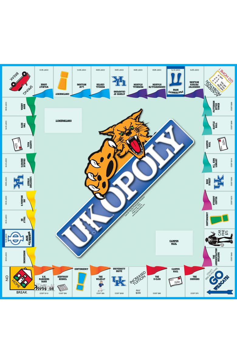 Late for the Sky University Of Kentucky Ukopoly Monopoly Board Game, Alternate, color, Multicolored