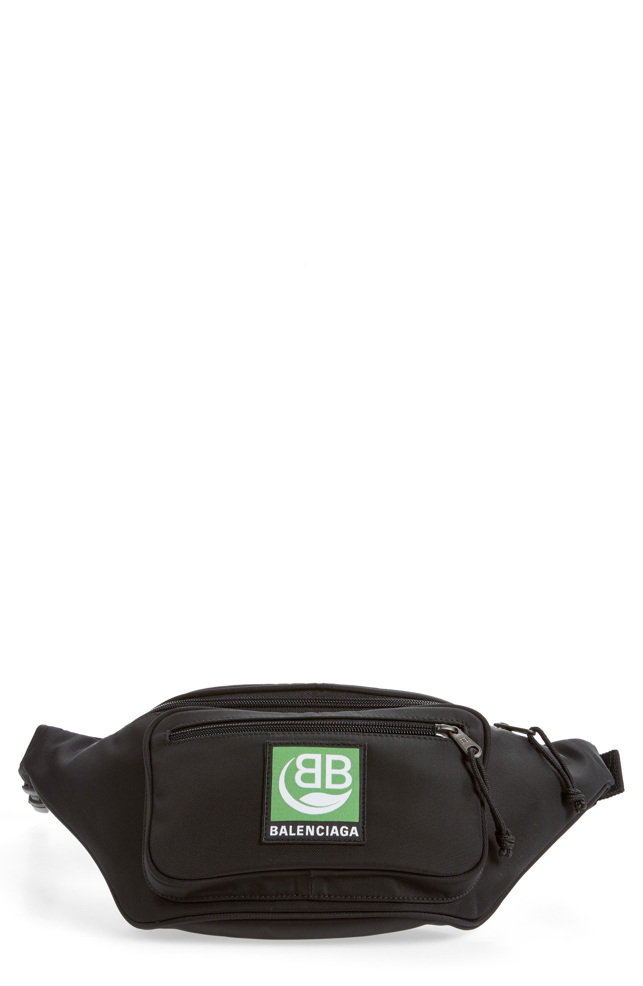 Balenciaga Explorer Canvas Belt Bag, Main, color, 