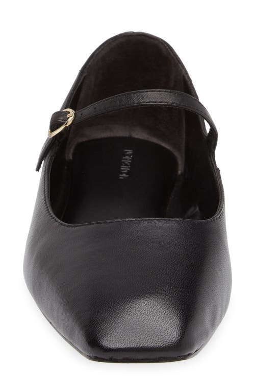 Nordstrom Mary Jane Flat In Black
