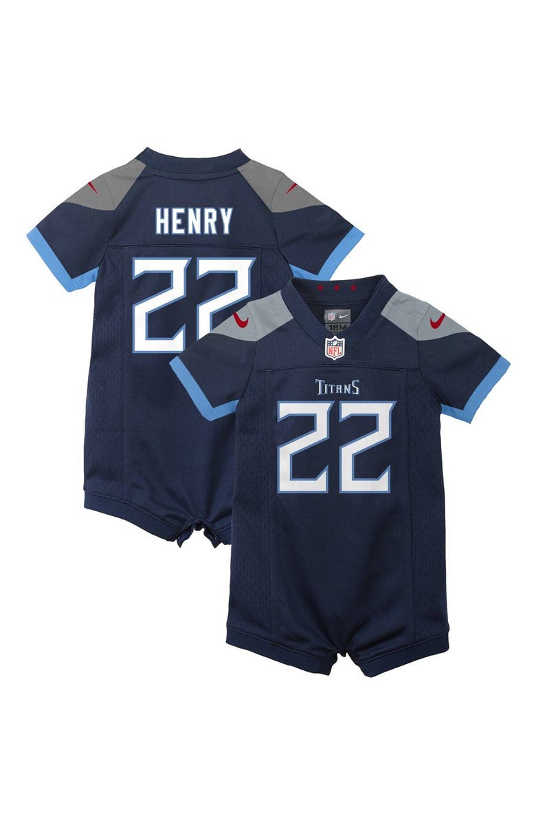 Nike Newborn & Infant Nike Derrick Henry Navy Tennessee Titans Game Romper Jersey, Main, color, 