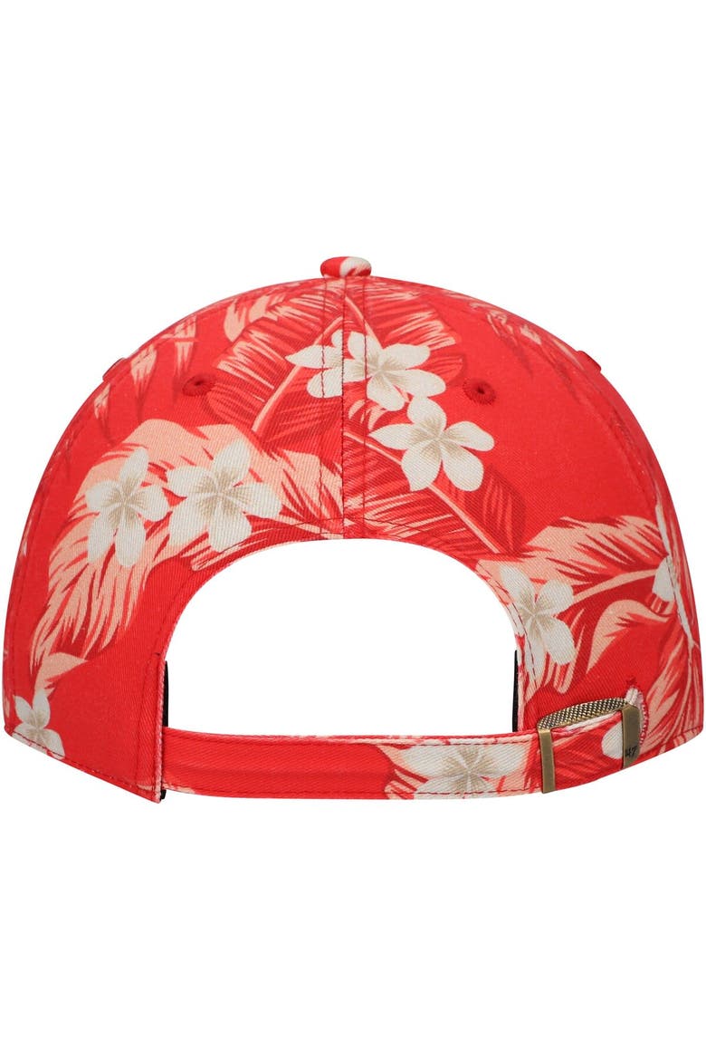 Men's '47 Red NC State Wolfpack Tropicalia Clean Up Adjustable Hat, Alternate, color, Red