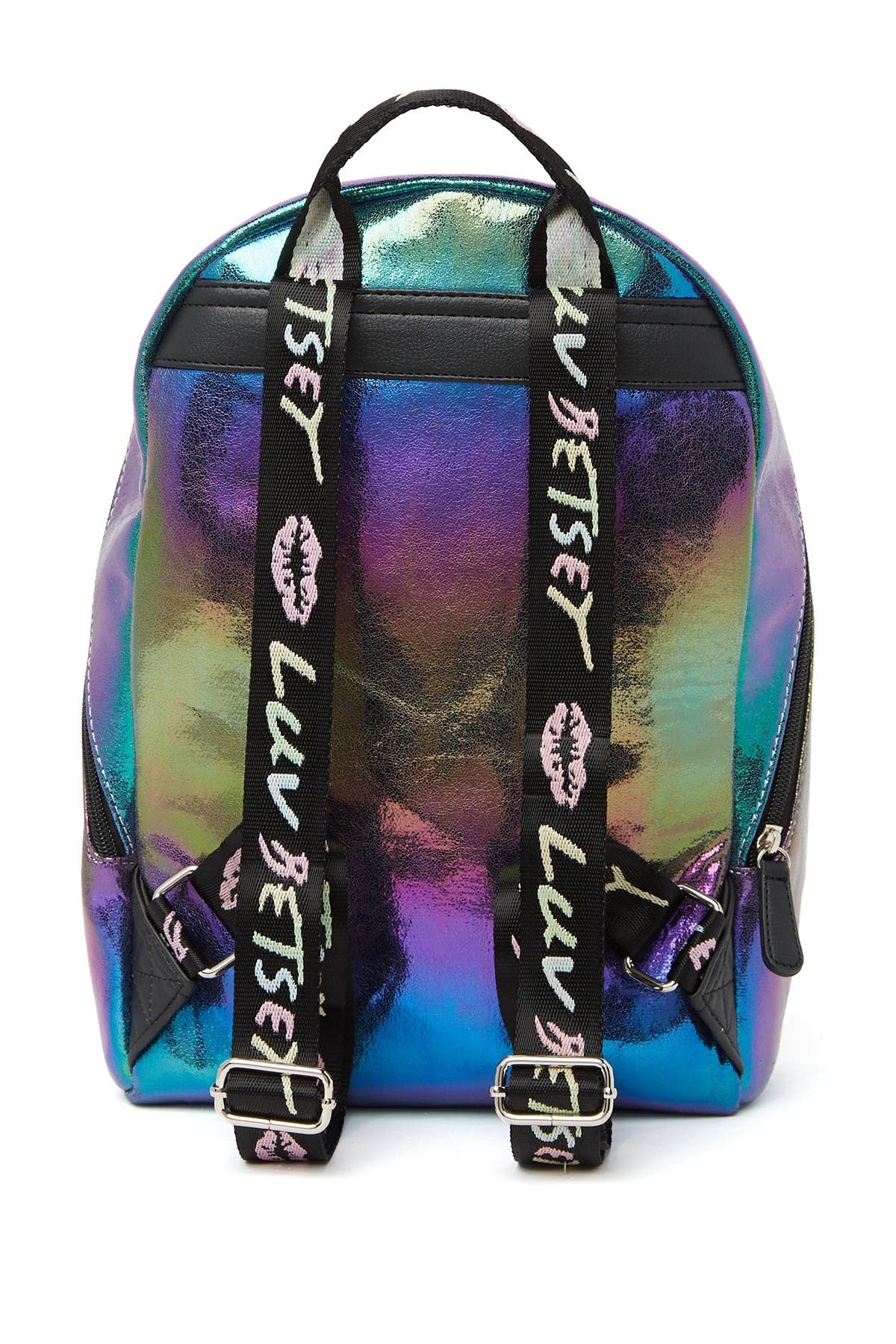 Luv Betsey by Betsey Johnson Spark Metallic Backpack, Alternate, color, 
