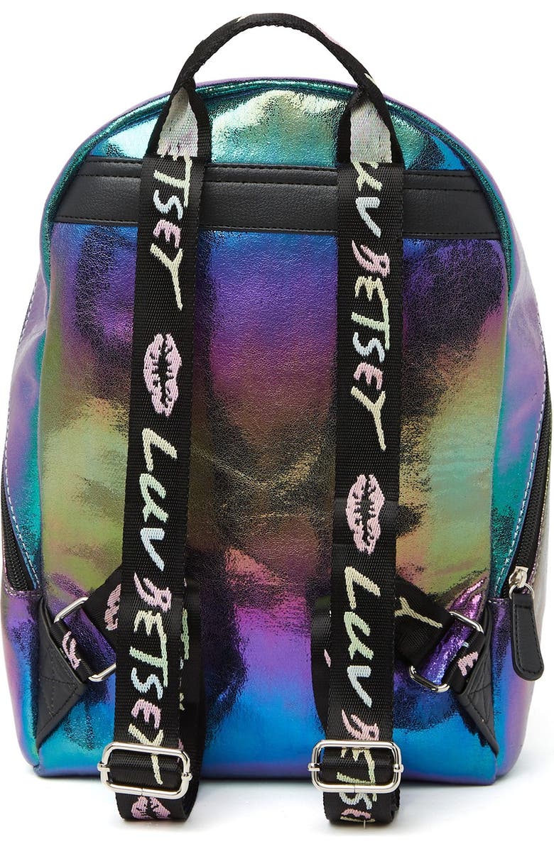 Luv Betsey by Betsey Johnson Spark Metallic Backpack, Alternate, color,