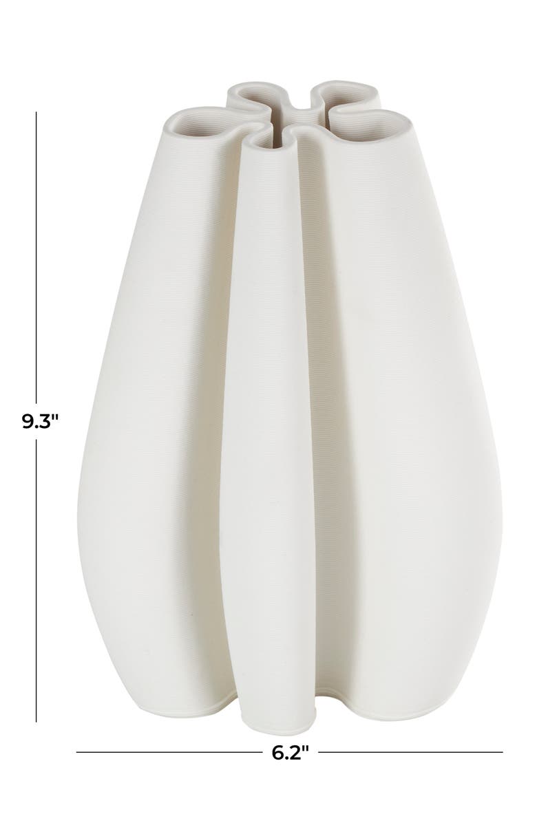 VIVIAN LUNE HOME Fluted Ceramic Vase, Alternate, color,