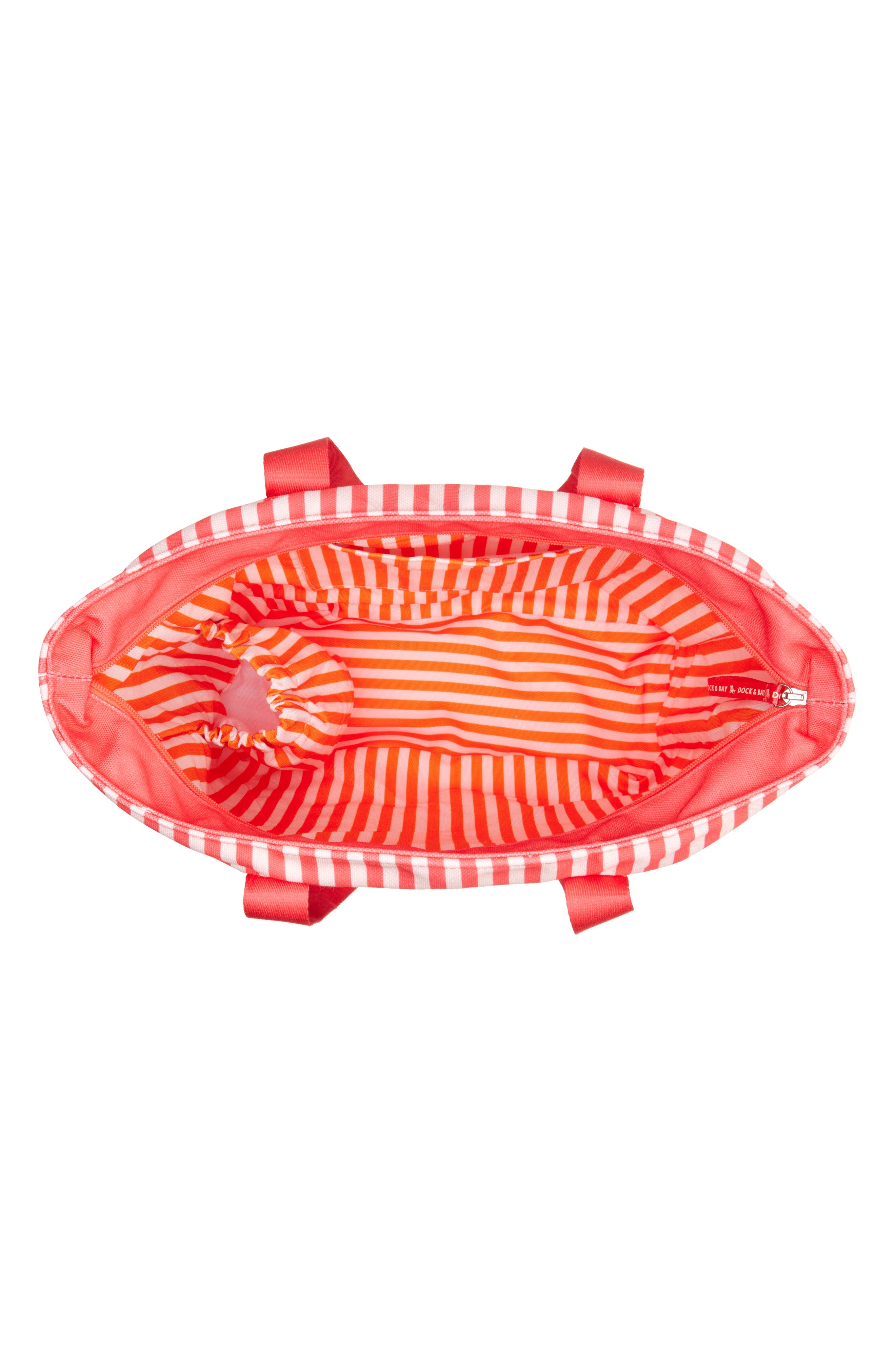 Stripe Canvas Beach Bag, Alternate, color, RASPBERRY ROAD