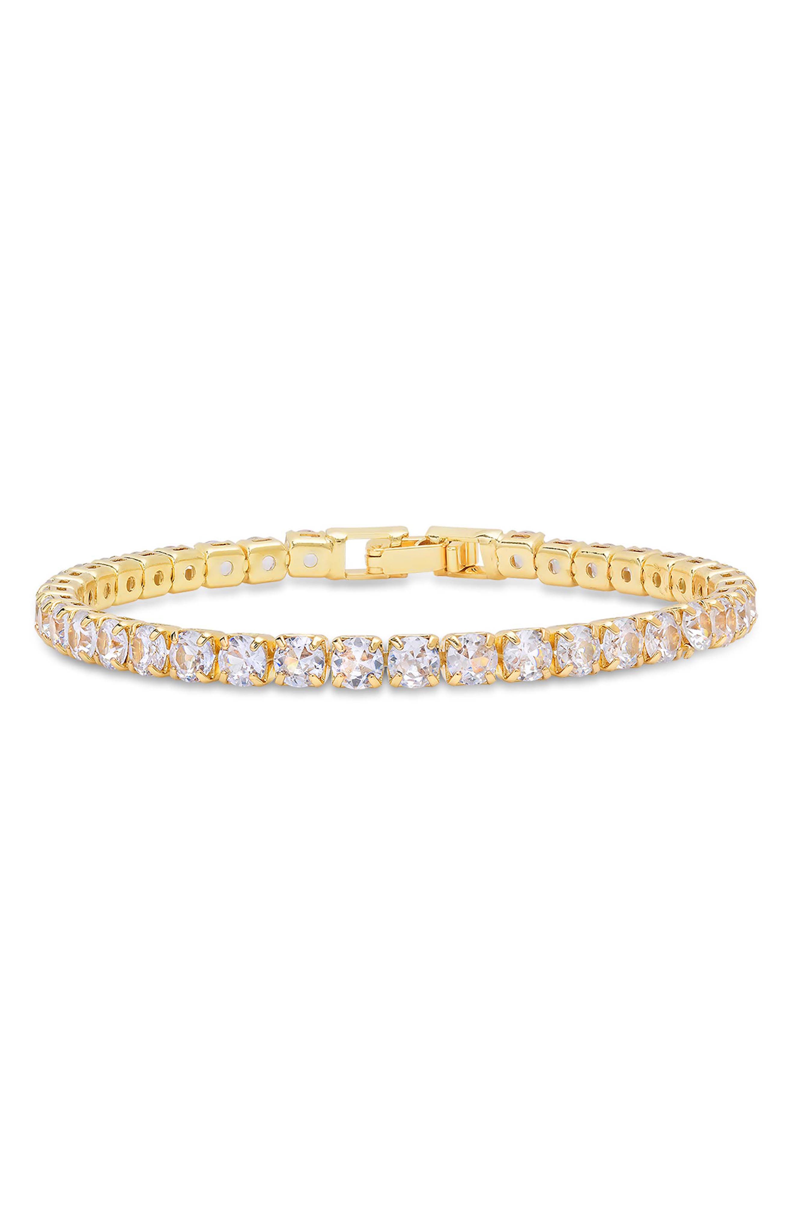 18k Gold Plated Tennis Bracelet