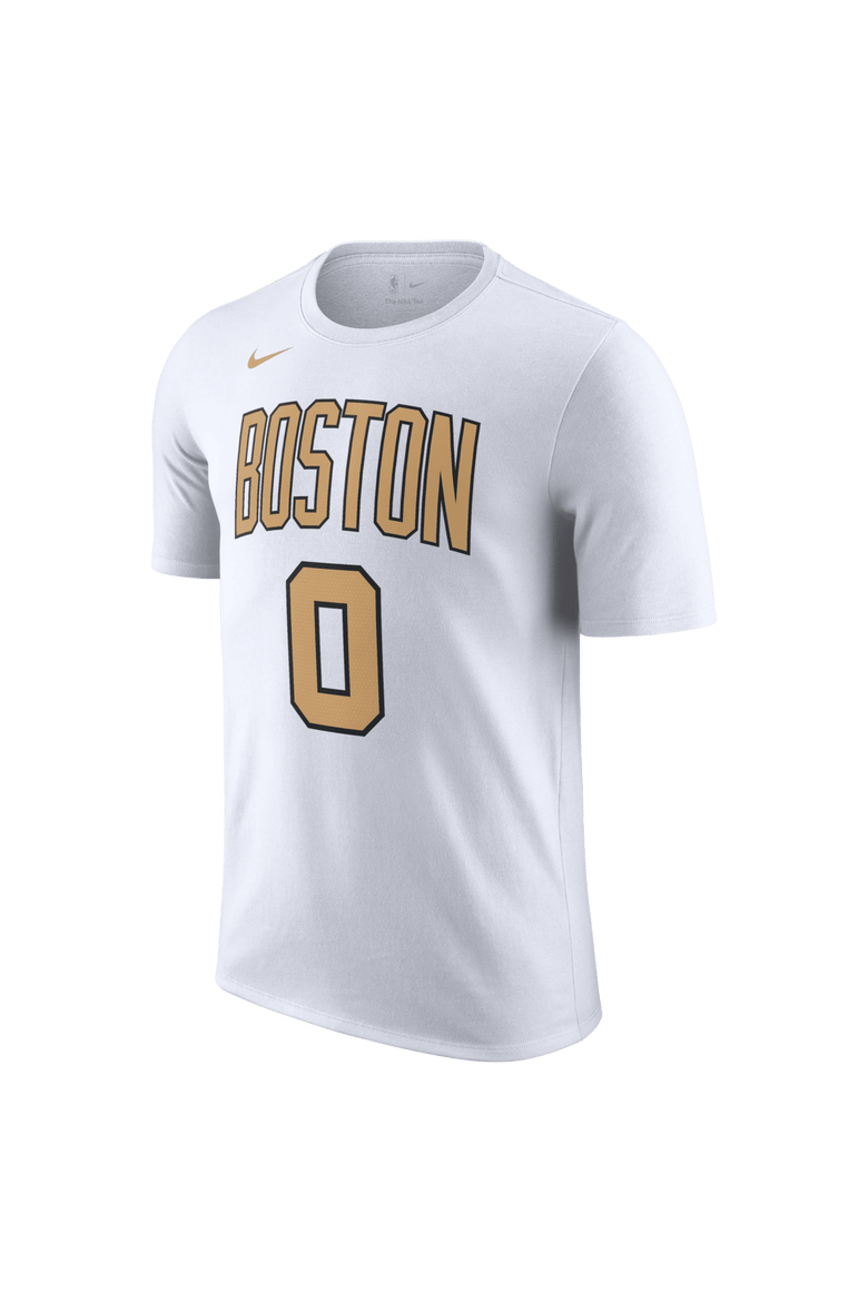 Unisex Nike Jayson Tatum White Boston Celtics 2025/26 City Edition Name & Number T-Shirt, Alternate, color, White