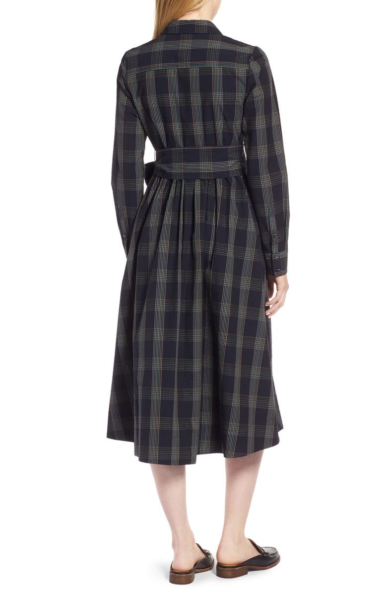 1901 Plaid Midi Shirtdress, Alternate, color, 