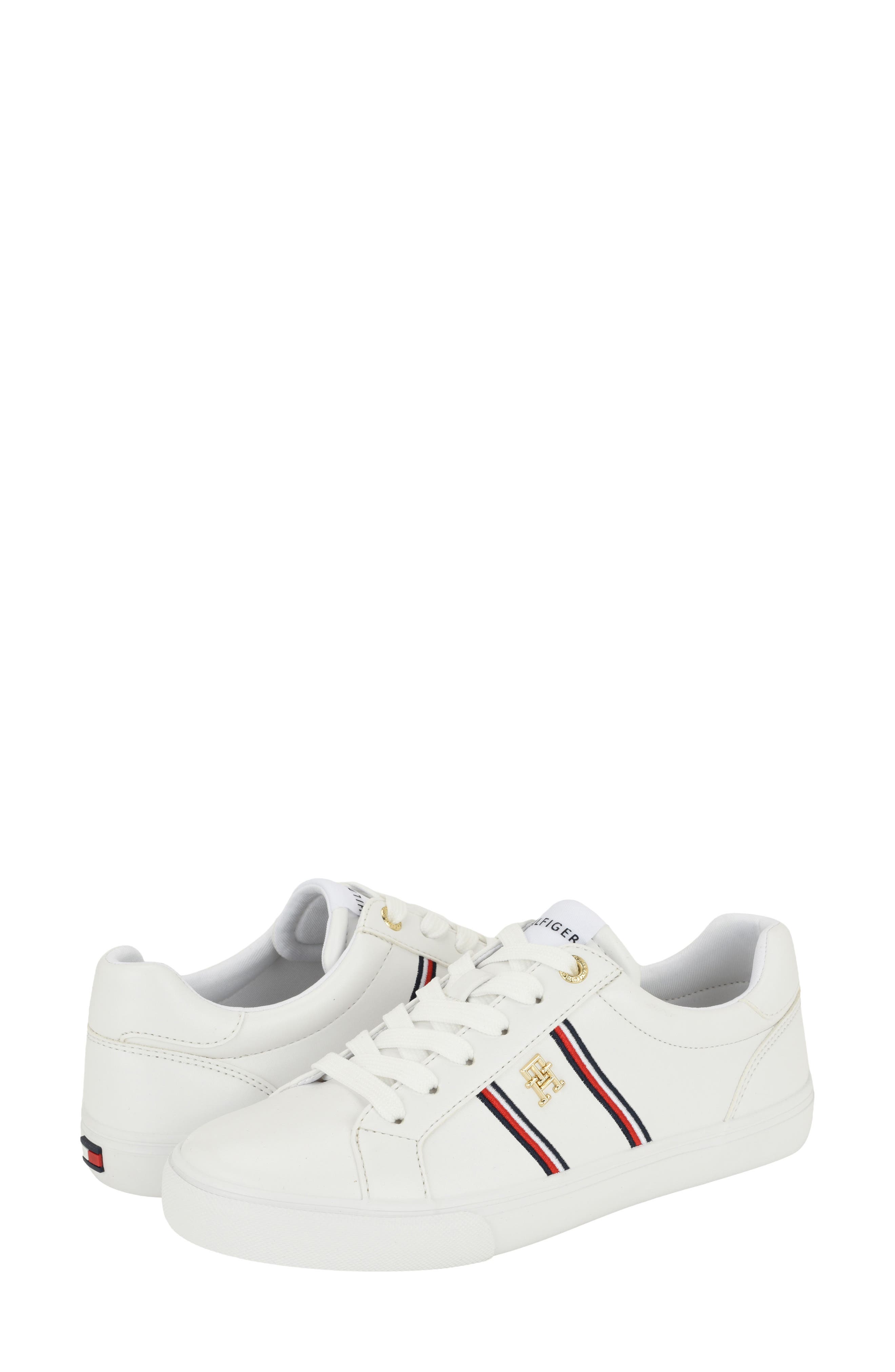 Liamia Sneaker, Alternate, color, WHITE/ NAVY