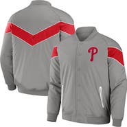 Darius Rucker Collection by Fanatics Men's Darius Rucker Collection by Fanatics Gray Philadelphia Phillies Baseball Raglan Full-Snap Jacket