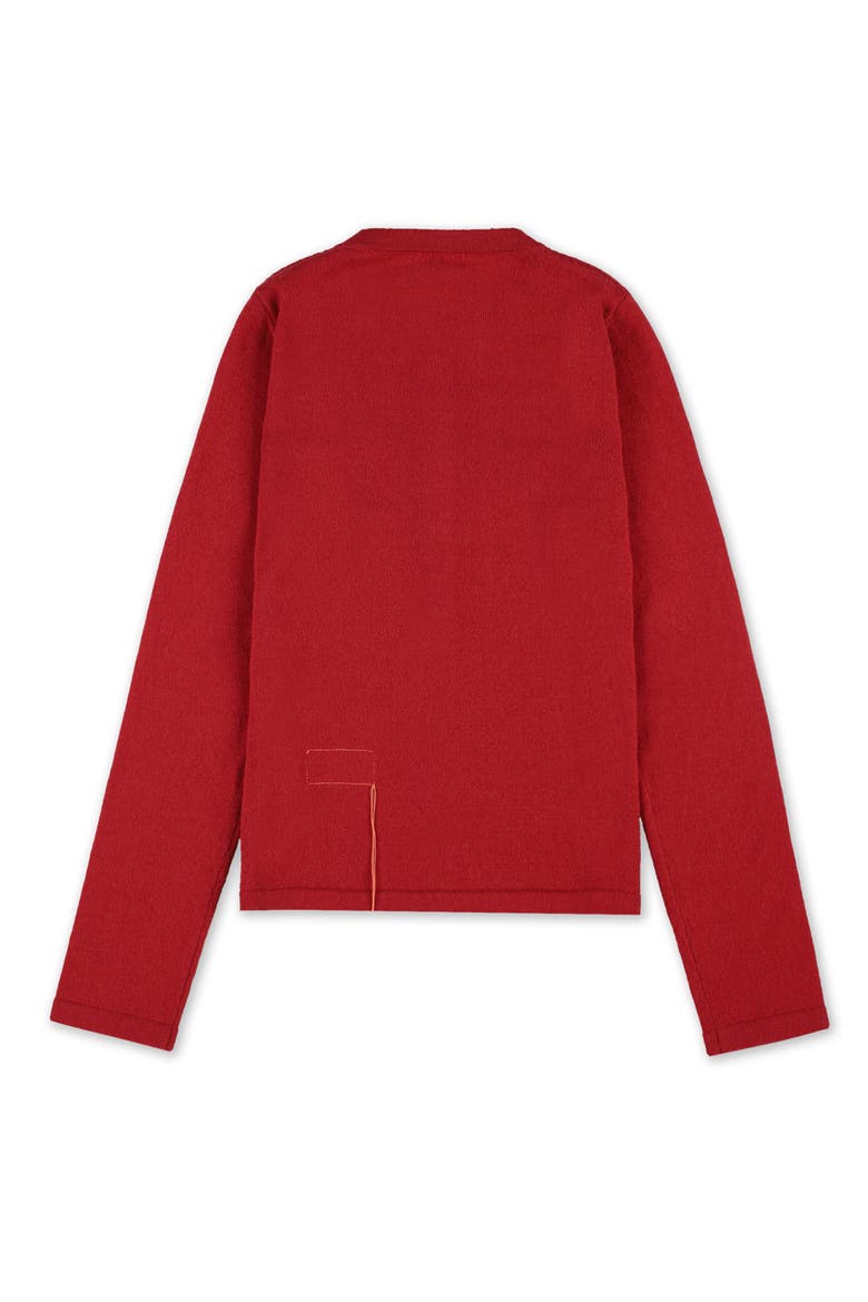 Lou Cashmere Henley Knit, Alternate, color, WINE