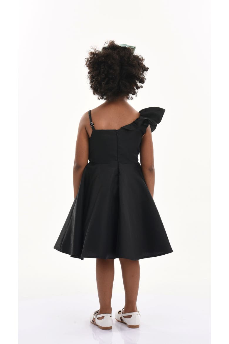 Riviera Off Shoulder Ruffle Dress, Alternate, color, Black