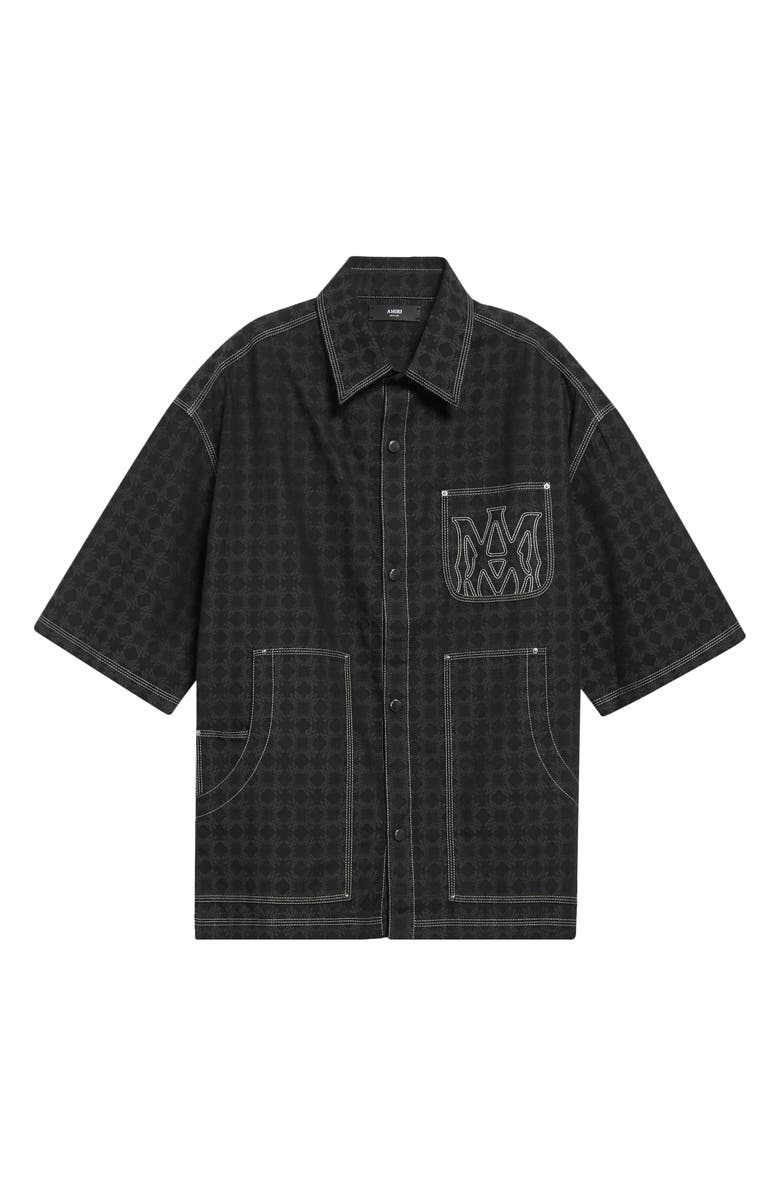 AMIRI MA Quad Work Shirt, Alternate, color, Black