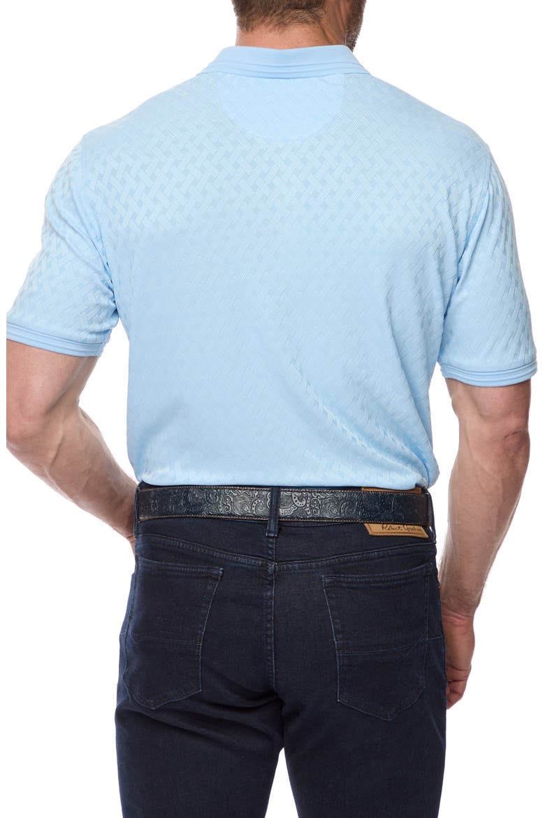 Elias Basket Weave Polo, Alternate, color, LIGHT BLUE