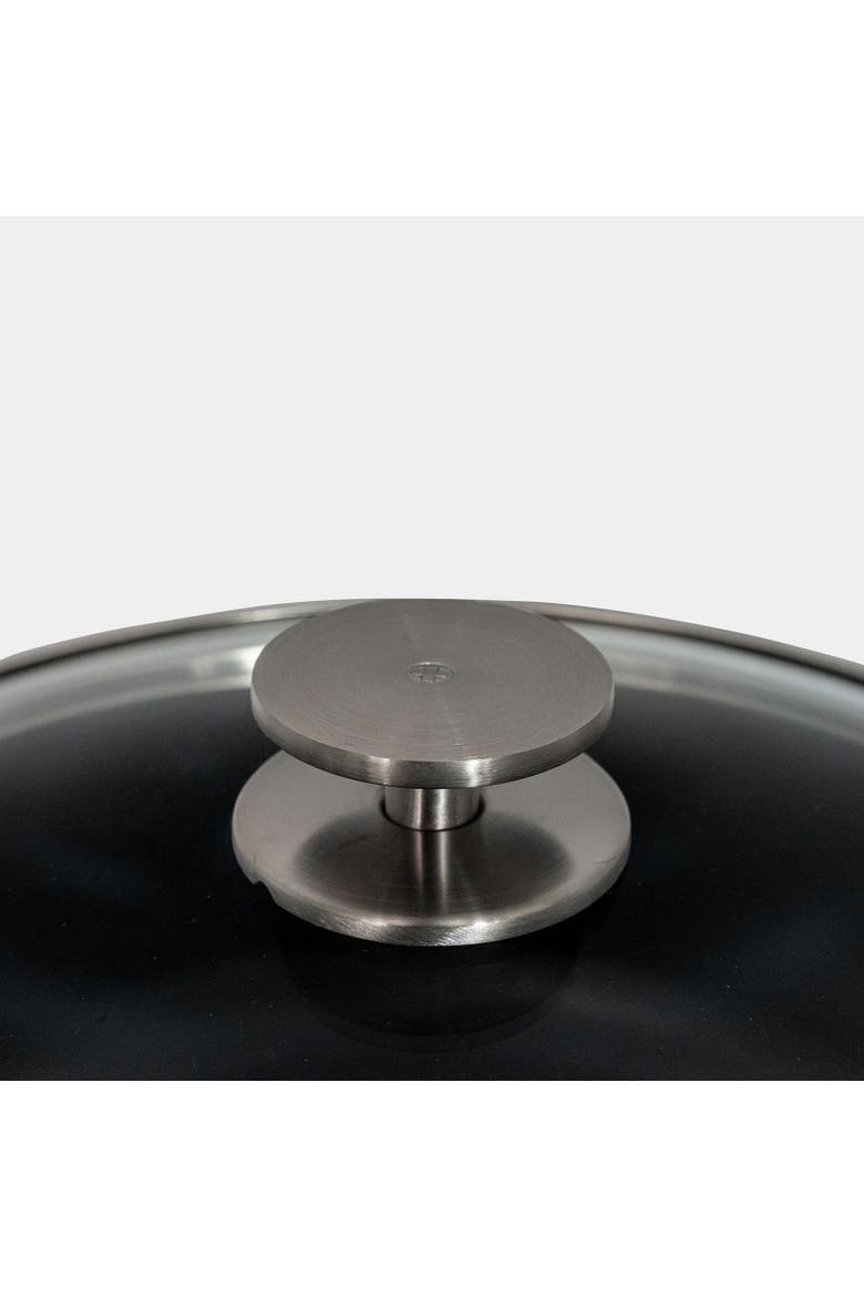 CHD Nonstick Braiser with Glass Lid, 5.3 qt, Alternate, color, Black