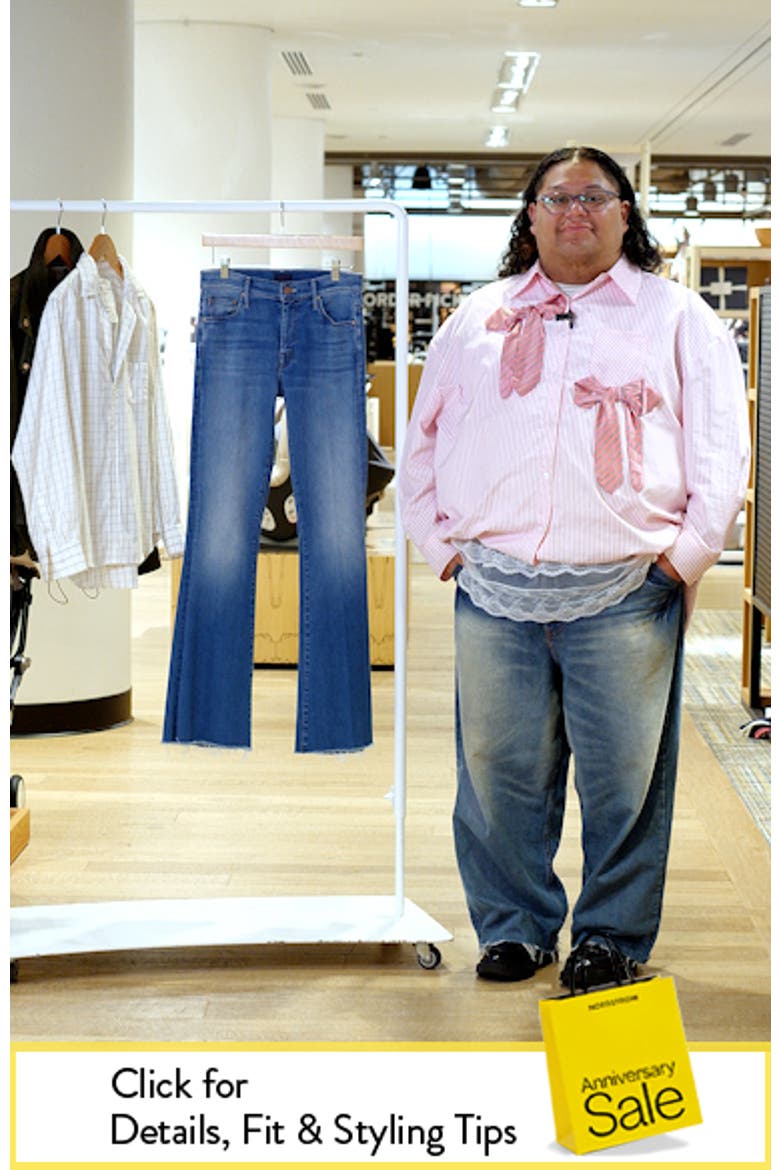 The Lil' Weekend Fray Hem Flare Leg Jeans video