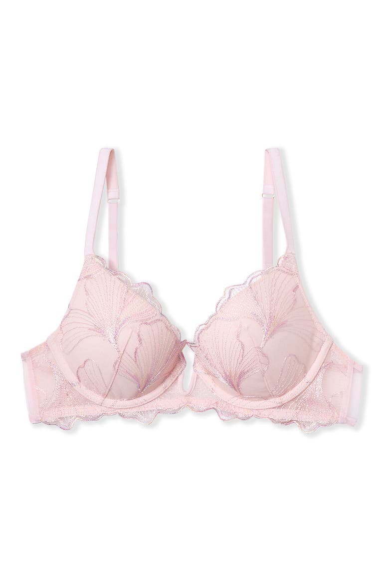 Prelude Classique Embroidered Underwire Bra, Alternate, color, POWDER PINK