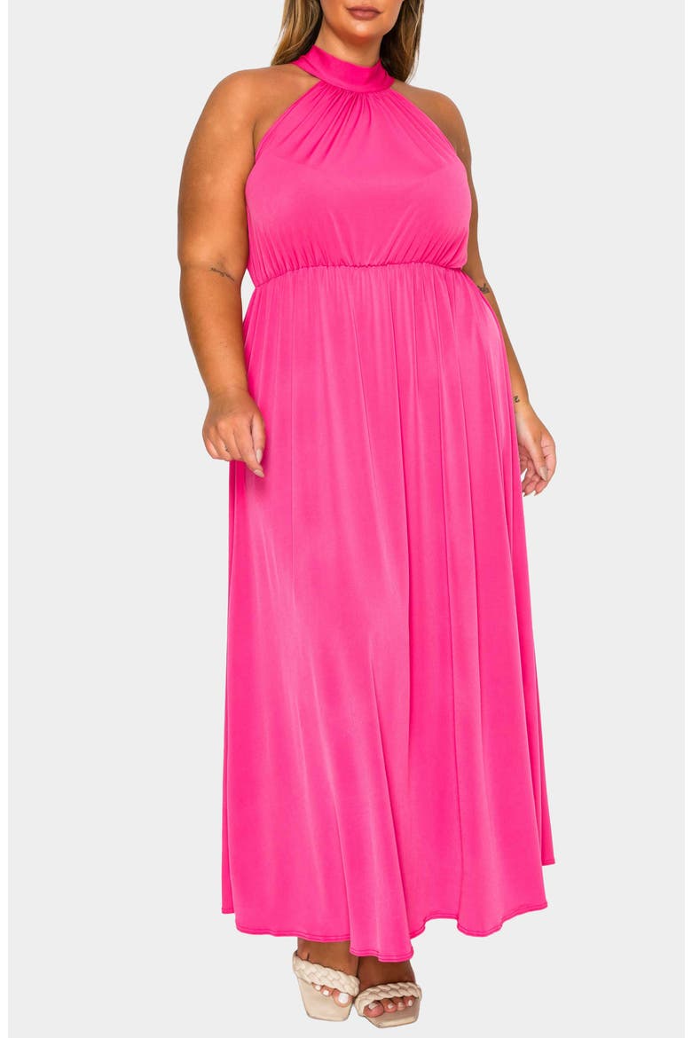 Cassia Maxi Dress, Alternate, color, FUCHSIA