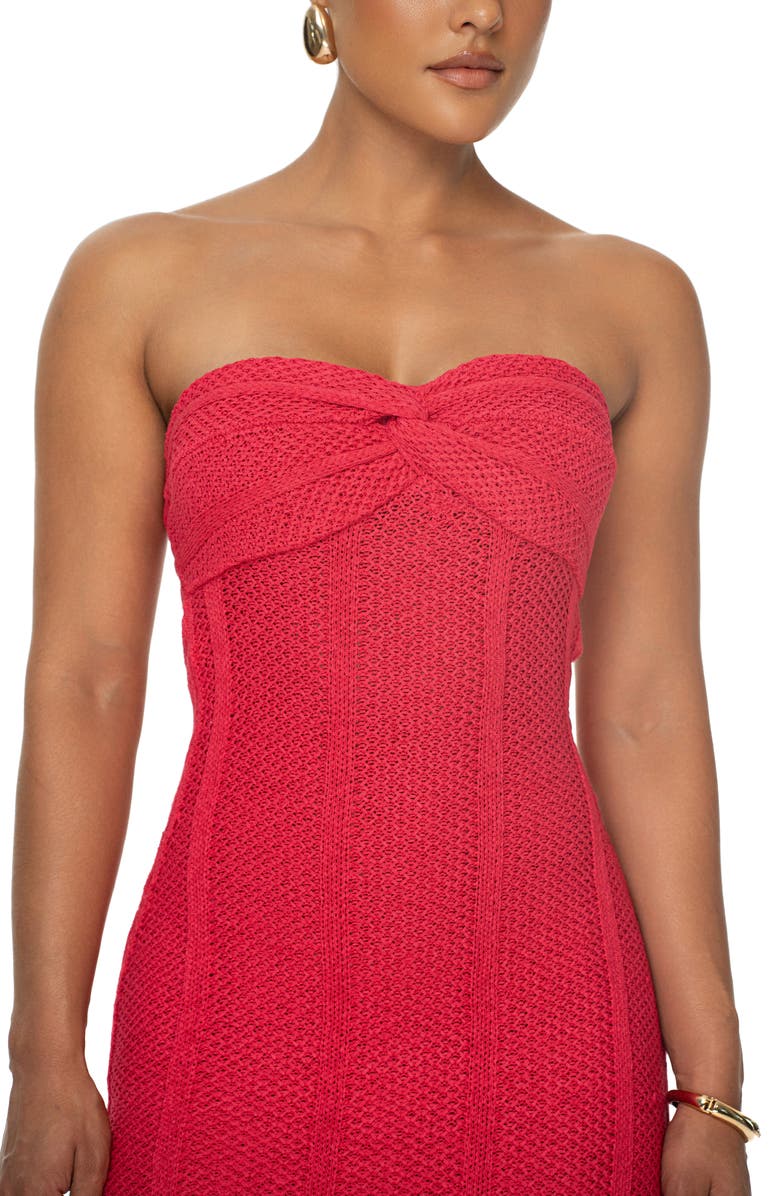 JLUXLABEL Blanca Strapless Knit Dress, Alternate, color, 