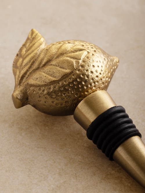 Gauri Kohli Bergen Wine Bottle Stopper In Gold
