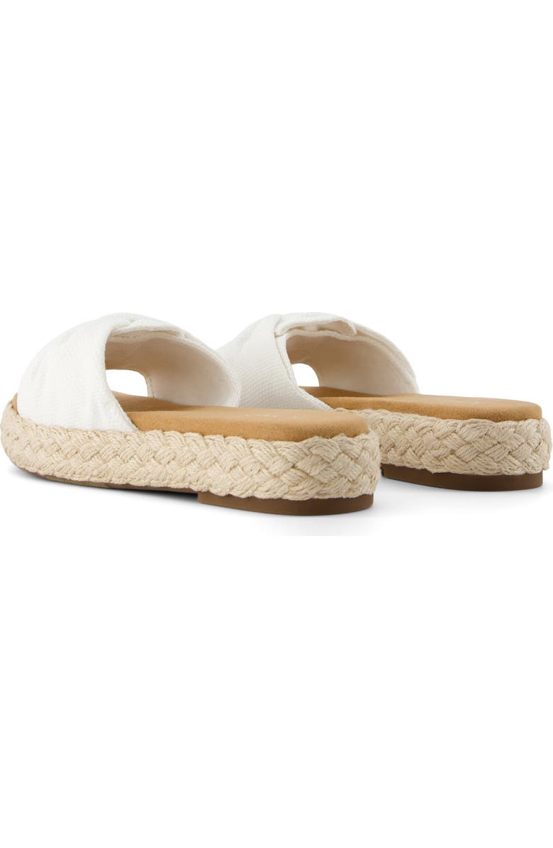 TOMS Abby Plaftorm Slide Sandal, Alternate, color, White